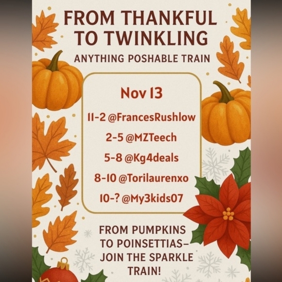 Thankful THURSDAY Anything Poshable Train - Picture 5 of 6